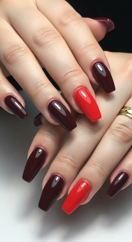 Mulled wine gradient coffin nails