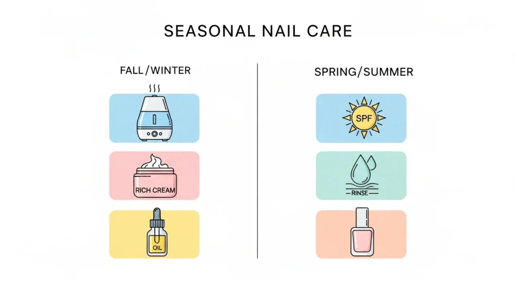 The Ultimate Nail Care Routine for Stronger, Healthier Nails in 2026 6 Seasonal Nail Care (Fall/Winter vs Spring/Summer)