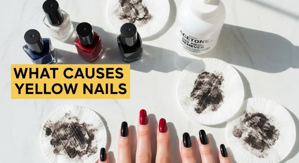 What caused yellow nails