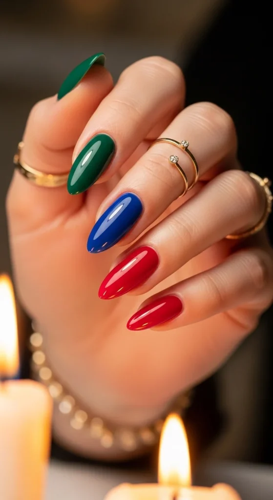 Winter Nail Colors 2026: Trendy Shades That Define the Season 6 Jewel Tones — Rich, Royal & Radiant