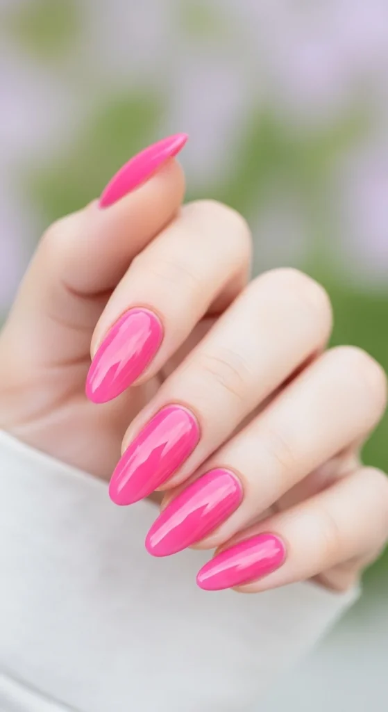 Velvet Chrome & Jelly Nails 2025–26: 30 Textured Holiday Nail Designs That Redefine Glamour 29 Pink jelly nails for playful style.