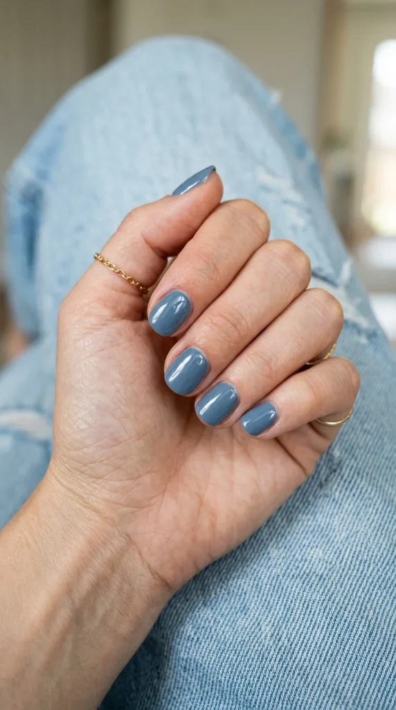 Denim-on-Denim Summer Nails