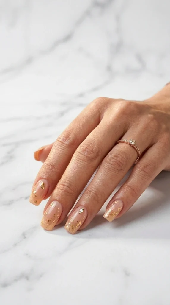 Summer French Tip Nail Designs 2026: 35 Classy, Colorful & Trendy Ideas 9 Squoval nails with soft peach French tips
